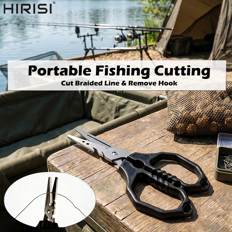 Fishing Hook Sharpener - 多機能釣り用ハサミ ステンレス鋼ラインカッター フックリムーバー付き タックルツール ポータブルアウトドアアクセサリー