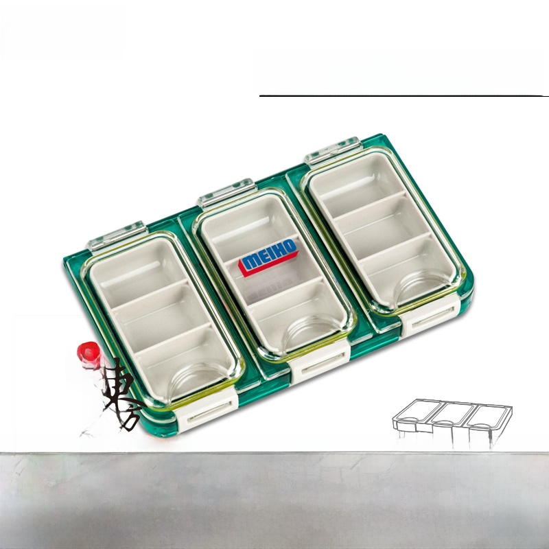 Fishing Hook Box - Meiho フィッシングボックス 小物アクセサリーボックス フィッシュフック 釣り道具ボックス 海岸釣りルアーツールボックス