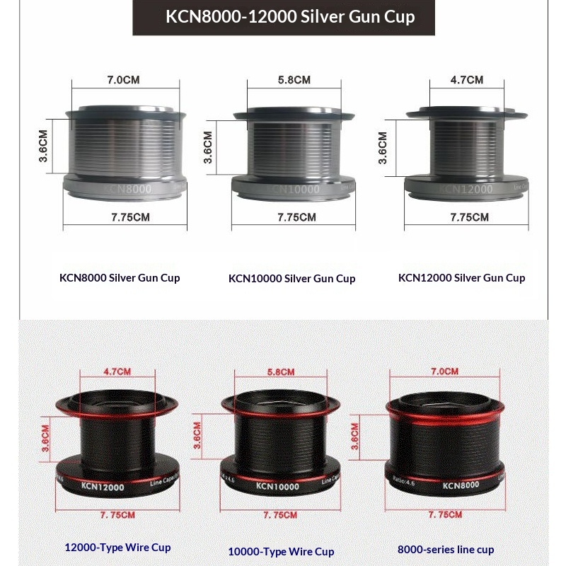 Daiwa Reel Bg - DIWA KCNシリーズ メタルスプール 長距離キャスト対応 スピニングリール用交換部品 BG