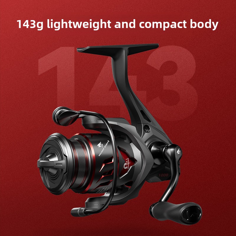 Abu Garcia Reel Max - Castin24Black Hongshun マイクロスピニングリール超軽量ルアーフィッシングリール長距離キャスティング浅いスプールクランクアームフィッシング R