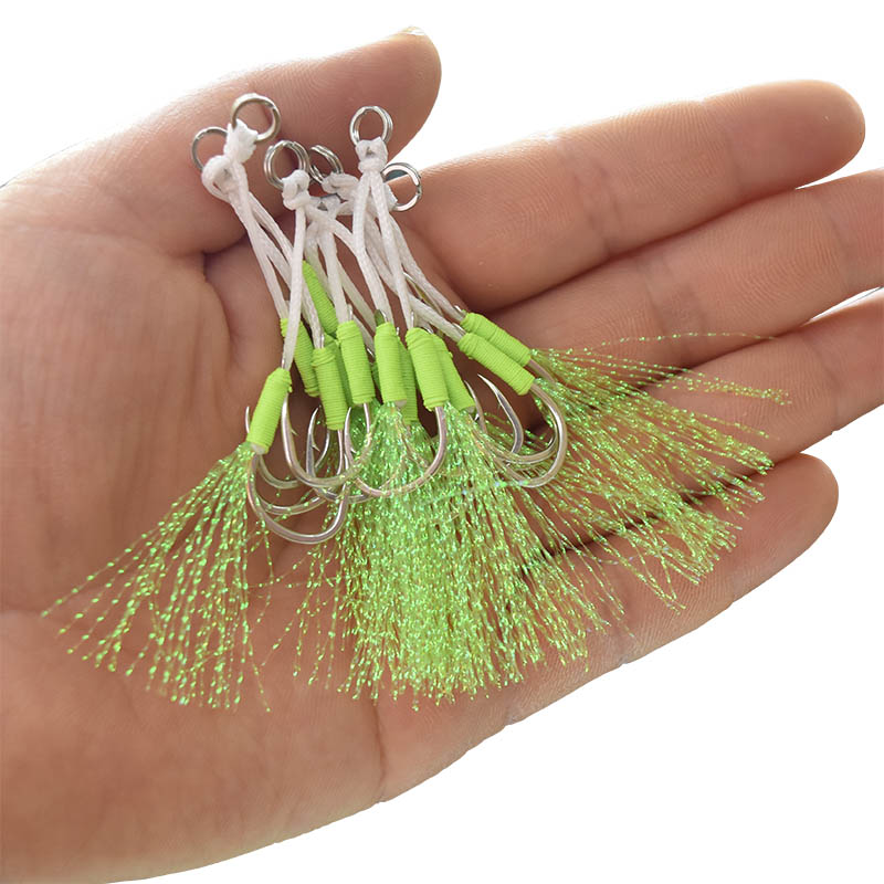 高品質の炭素鋼ボートフィッシングフック,フェザーロープ,スロ - Fishing Hook Assortment のレビューと価格
