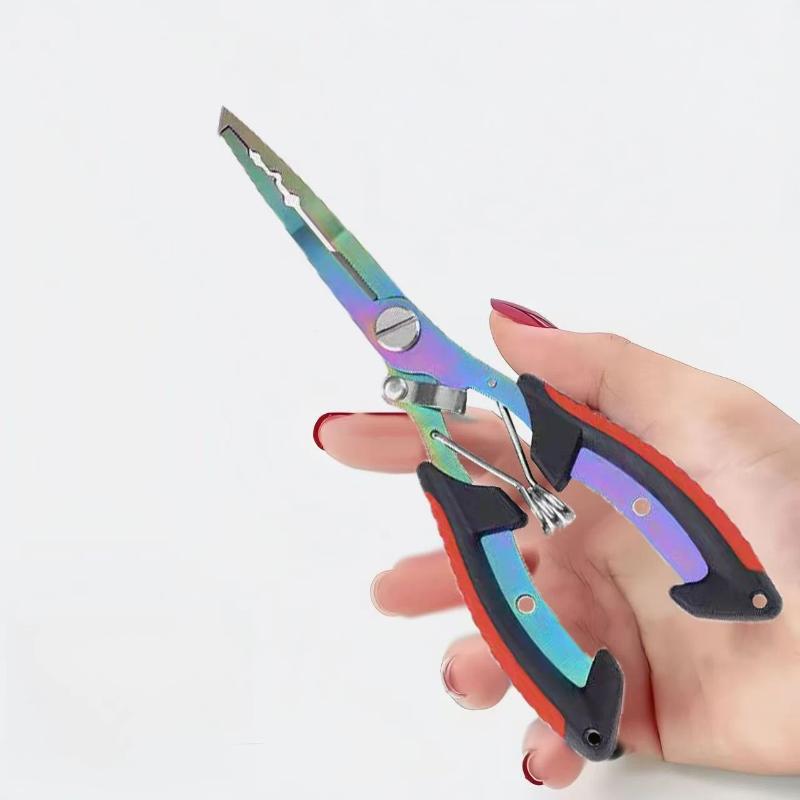 1個入り 多機能釣り用プライヤー、ステンレス製、チタンカラー - Fishing Hook Sharpener のレビューと価格