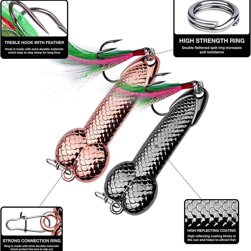 特殊形状の金属製VIBルアー。3g、7g、11g、15g、2 - Fishing Hook Treble のレビューと価格